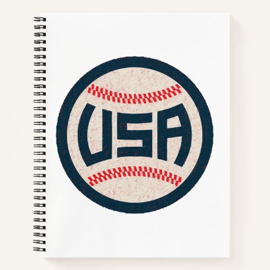 Carnet Équipe de baseball USA (Devant)