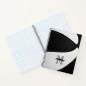 Carnet équipe de basketball noir blanc couleurs personnal (Intérieur)