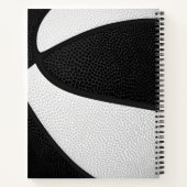 Carnet équipe de basketball noir blanc couleurs personnal (Dos)