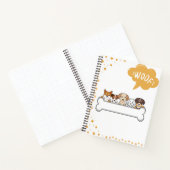 Carnet Équipe de chiens «WOOF» (Intérieur)