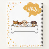 Carnet Équipe de chiens «WOOF» (Dos)