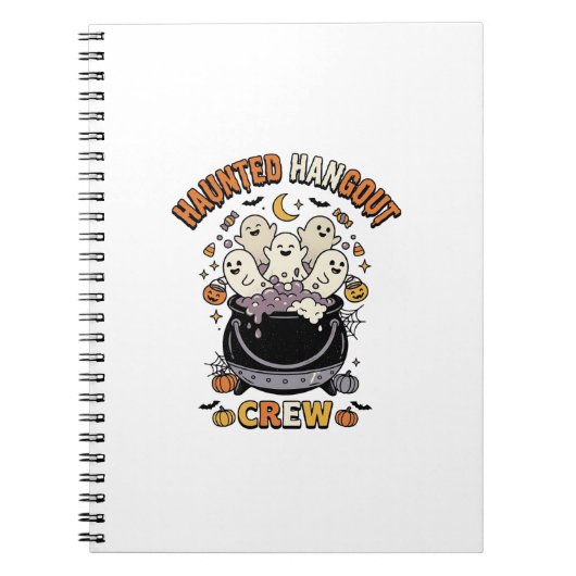 Carnet Équipe de citrouille fantôme d'Halloween (Devant)