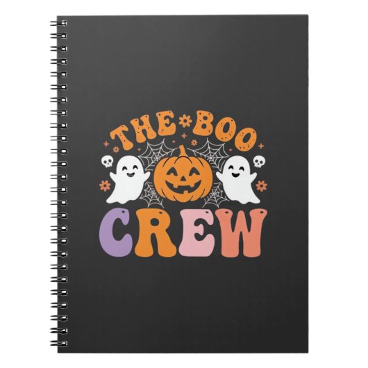 Carnet Équipe de fantômes de citrouille Halloween Design_ (Devant)