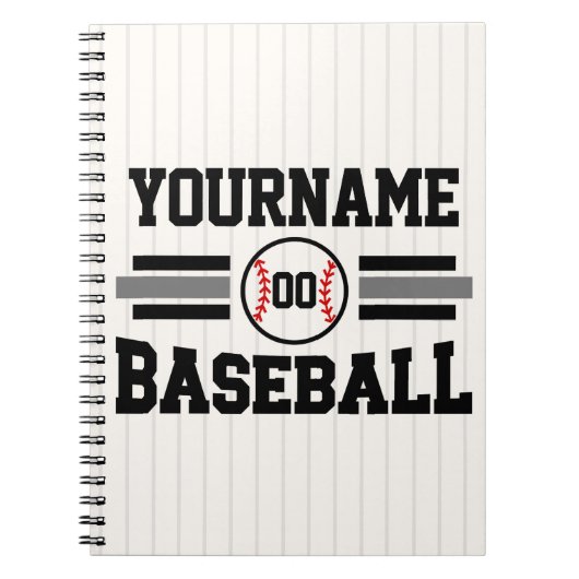 Carnet Équipe de joueurs de baseball rétro personnalisés (Devant)
