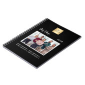 Carnet Équipe de photos d'entreprise nom noir (Côté gauche)