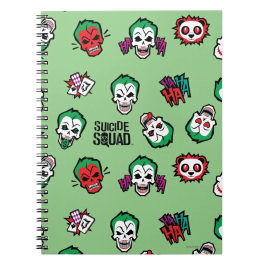 Carnet Équipe de suicide | Joker Emoji Motif (Devant)