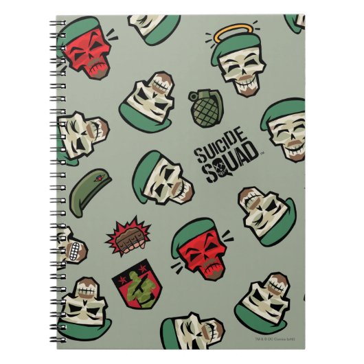 Carnet Équipe de suicide | Motif Emoji Drapeau Rick (Devant)