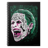 Carnet Équipe de suicide | Rire Joker Head Sketch (Devant)