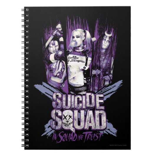 Carnet Équipe de suicide | Squad Girls "In Squad We Trust (Devant)