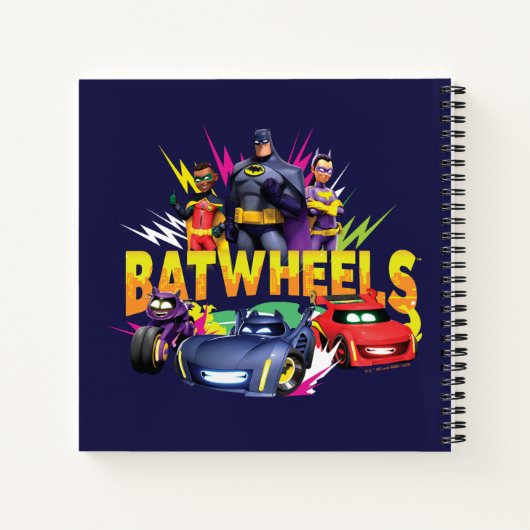 Carnet Équipe de superhéros Batwheel™ (Dos)