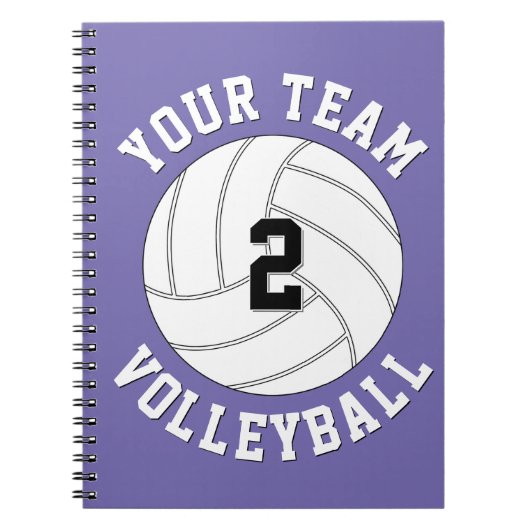 Carnet Équipe de volleyball Nom et joueur Jersey Nombre S (Devant)