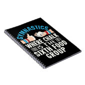 Carnet Équipe Drôle de Gymnastique de Chalk Gymnast (Côté Droit)