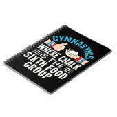 Carnet Équipe Drôle de Gymnastique de Chalk Gymnast (Côté gauche)