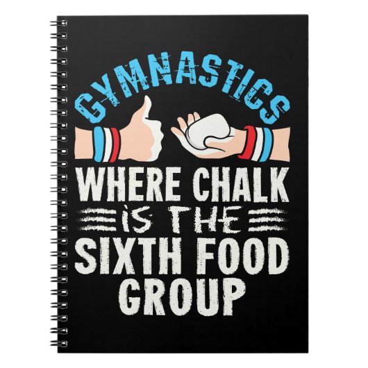 Carnet Équipe Drôle de Gymnastique de Chalk Gymnast (Devant)