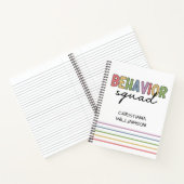 Carnet Équipe du comportement | Thérapiste comportemental (Intérieur)