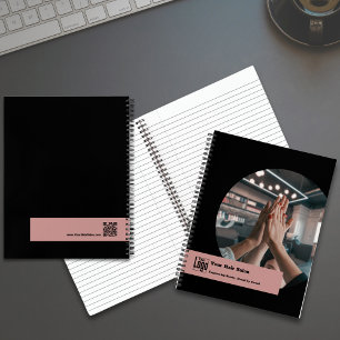 Carnet Équipe Image Coiffeur Black Pink Promotionnel