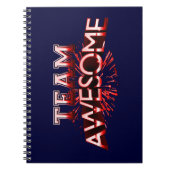 Carnet Équipe impressionnante (Devant)