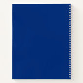 Carnet Équipe Incroyable Bleu Nom Personnalisé (Dos)