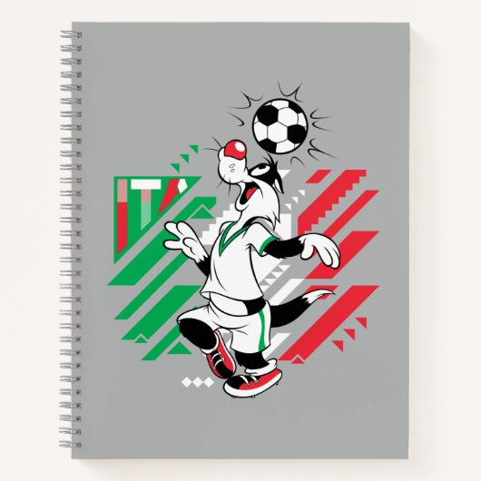 Carnet Équipe Italie Graphique de football SYLVESTER™ (Devant)
