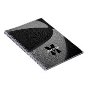 Carnet équipe noire gris couleurs filles garçons basket-b (Côté Droit)