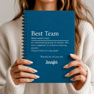Carnet Équipe personnalisée Personnel de l'entreprise Cad