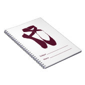 Carnet Équipe Pointe Ballet Amethyst (Côté Droit)