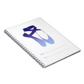 Carnet Équipe Pointe Ballet Indigo (Côté Droit)