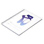 Carnet Équipe Pointe Ballet Indigo (Côté gauche)