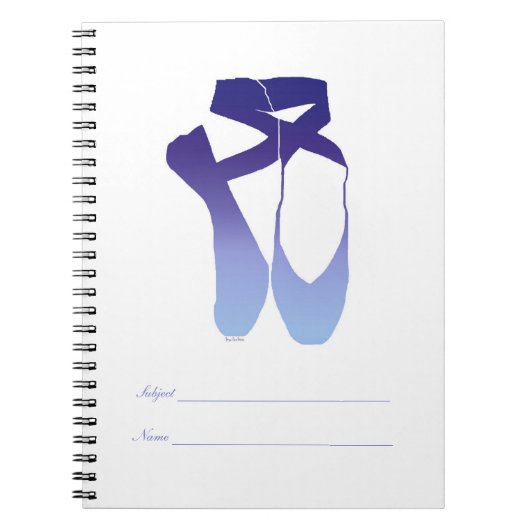 Carnet Équipe Pointe Ballet Indigo (Devant)