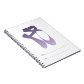 Carnet Équipe Pointe Ballet Lavender (Côté Droit)