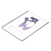 Carnet Équipe Pointe Ballet Lavender (Côté gauche)