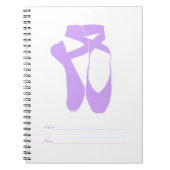 Carnet Équipe Pointe Ballet Lilac (Devant)