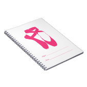 Carnet Équipe Pointe Ballet Neon Pink (Côté Droit)