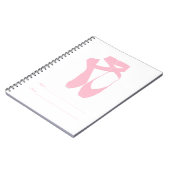Carnet Équipe Pointe Ballet Pointe Rose (Côté gauche)