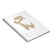 Carnet Équipe Pointe Ballet Sable (Côté Droit)