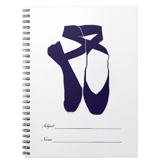 Carnet Équipe Pointe Ballet Sapphire (Devant)