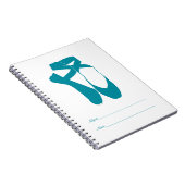 Carnet Équipe Pointe Ballet Turquoise (Côté Droit)