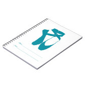 Carnet Équipe Pointe Ballet Turquoise (Côté gauche)