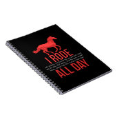 Carnet Équitation - Cheval Ride Cadeau (Côté Droit)