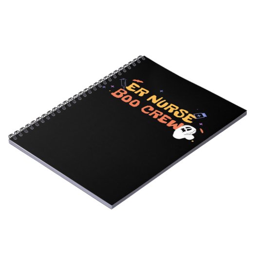 Carnet ER Nurse Boo Crew Emergency Room Nurse Halloween C (Côté gauche)