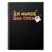 Carnet ER Nurse Boo Crew Emergency Room Nurse Halloween C (Devant)