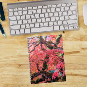 Carnet Érable Japonais Coloré à Feuilles en Dentelle