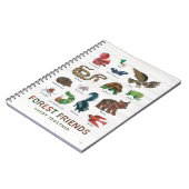 Carnet Eric Carle | Les amis de la forêt heureux ensemble (Côté gauche)