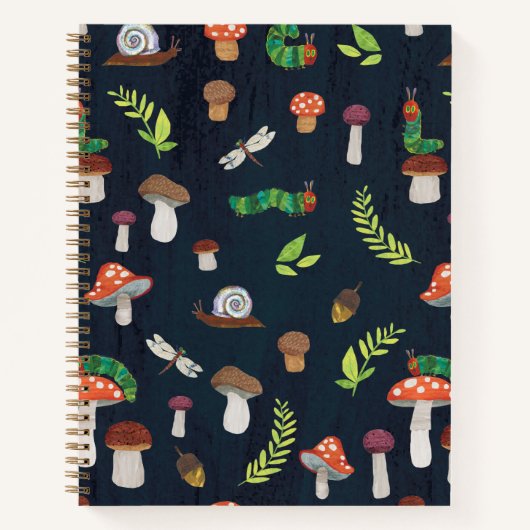 Carnet Eric Carle | Motif Bugs et Champignons (Devant)