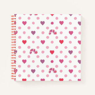 Carnet Eric Carle   Valentine Heart Polka Dot Motif