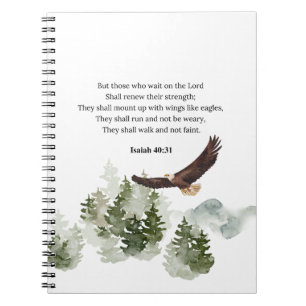 Carnet Esaïe 40:31 Monter avec des ailes comme des aigles