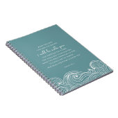 Carnet Ésaïe 43:2 Quand vous passez par les eaux (Côté Droit)