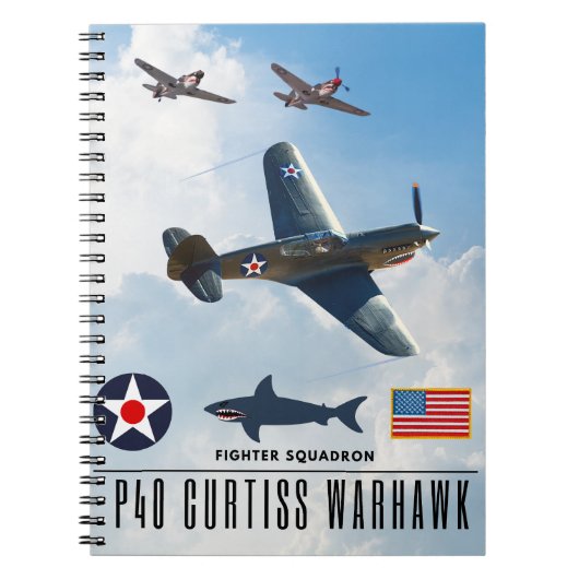 CARNET ESCADRILLE DE CHASSE P-40 CURTISS WARHAWK (Devant)