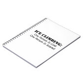 Carnet Escalade de glace - Froid, Peur (Côté gauche)