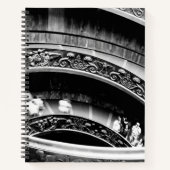 Carnet Escalier spiral noir et blanc (Devant)